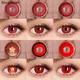 Bio-essence Colorcon Red Lenses 1 Pair Colored Contact Lenses for Eyes Anime Lenses Cosplay Lenses