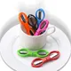 Multifunction Folding Scissor Stationery DIY Tools Plastic Handle 8 Words Stretch Shears Stainless