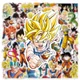 Autocollants Dragon Ball Son Goku pour enfants décalcomanies de dessin animé décoration murale