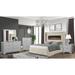 Lizelle Modern Style 4PC/5PC Upholstered Bedroom Set, USB Ports, Fireplace Headboard & Made with Wood