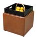 Square Storage Ottoman with Upholstered Cube Stool with Storage for Living Room Small Coffee Table Folding Foot Rest Seat