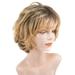 Bestonzon Women Natural Short Curly Wig Realistic Fiber Wig Cover Fashion Hairdressing Tools (Yellow)