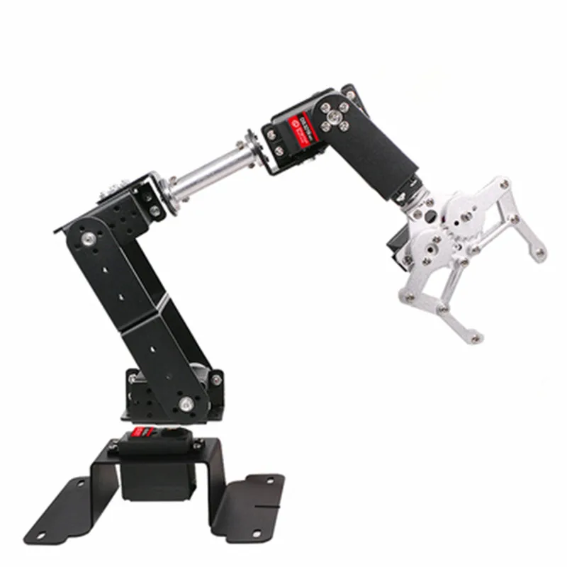 6 dof DIY Roboter Manipulator Metall legierung mechanische Arm klemme Klauen Kit mg996 Servo für Arduino Roboter Ausbildung programmier bare Kit Image