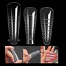 120PCS Nagel Dual Formen Finger Schnell Gebäude Erweiterung Tipps Poly Nail art UV Gel Erweitern