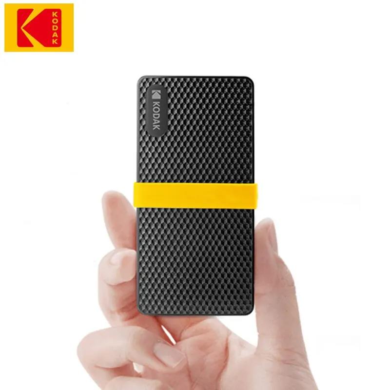 Kodak X200 Tragbare SSD 2 TB 1 TB USB 3.1 Typ C Externe Laufwerk Festplatte 512 GB 256 GB Solid State Drive für PS4 Laptop MacBook PC Image