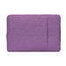 Laptop Sleeve Bag Compatible with MacBook Air/Pro 11-15.6 inch Notebook Polyester Vertical Case with Pocket Waterproof Breathable Wear-resistant Purple