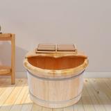 Foot Basin Feet Barrel Soaking Bath Tub Wood Bucket Foot Soaker Washing Sauna US