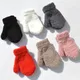 Warme Plüsch Dicke Warme Baby Handschuhe Winter Plus Samt Handschuhe Kinder Kid Coral Fleece Full