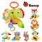 1 stücke Sozzy Multifunktionale Baby Spielzeug Rasseln Handys Weiche Baumwolle Infant Kinderwagen