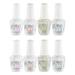 Gelish Mini Fantastic 4 Essentials Collection Gel Nail Polish Kit (8 Pack)