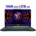 MSI Cyborg 15 Premium Gaming Laptop 15.6 FHD IPS 144Hz Display 12th Generation Intel 10-core i7-12650H Processor 16GB DDR5 2TB SSD GeForce RTX 4060 8GB Graphics Backlit Keyboard USB-C Win11 Black
