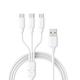 MMolecule Charging Cable for Mirco-usb Cable Charging Three-in-one Portable Smart Suitable Type-C Phone Cable&Charger