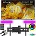 Sony XR65X90L Bravia XR 65 inch X90L 4K HDR Full Array LED Smart TV 2023 Model Bundle with Monster TV Full Motion Wall Mount for 32-70 inch with 6 Piece Sound Reactive Lighting Kit