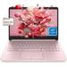 HP Stream Pink 14 HD Ultral Light Laptop 16GB RAM 64GB eMMc Intel Celeron N4120 Webcam Windows 11 Home in S Mode Cefesfy Multifunctional Brush