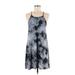 Final Touch Casual Dress - Slip dress: Black Paint Splatter Print Dresses - Women's Size Medium