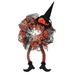 Durable Spooky Witch Hat Leg Halloween Wreath - Door Hanging Wreath for Home Festive Party Decoration