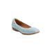 Women's The Everleigh Flat by Comfortview in Pale Blue (Size 11 M)