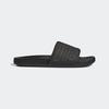 Badesandale ADIDAS SPORTSWEAR "COMFORT ADILETTE", Gr. 43, schwarz (core schwarz, preloved gelb, core schwarz), Textil, sportlich, Schuhe Badelatschen Pantolette