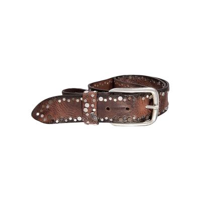 Nietengürtel SILBERGIFT, Damen, Gr. 105, rot (maroon), Rindsleder, unifarben, modisch,klassisch, Gürtel, Üppig mit Multitcolour-Nieten besetzt Image