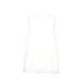 Betsey Johnson Cocktail Dress - A-Line Crew Neck Sleeveless: White Solid Dresses - Women's Size 0