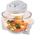 Summerlee Halogen Oven – Multifunctional 12L 1300W Hot Air Circulating Quick Energy Saving Healthy Cooker Easy Defrost Boil Bake Grill BBQ 2-3 Times Quicker with Self Cleaning Function