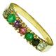 BJCÂ® 9ct Yellow Gold DEAREST Ring Diamond Emerald Amethyst Ruby Emerald Sapphire Topaz (U 1/2)