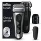 Braun Series 8 Electric Shaver for Men, 4+1 Shaving Elements & Precision Long Hair Trimmer, SmartCare Center, Wet & Dry Electric Razor with 60 Min. Runtime, Gifts for Men,8567cc, Silver