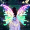 VATOS Electric Fairy Wings with LED Lights - Perfect Party Accessory for Girls Women with Moving Butterfly Wings,Musical Effects and Cosplay Dress Up,Gift for Birthday,Party,Halloween and Christmas