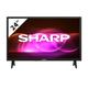 SHARP 24FA6E HD Ready LED Fernseher 60 cm (24 Zoll), 3X HDMI, 2X USB, VB-T/T2/C/S/S2 (MPEG4 + HEVC/H.265, Schwarz