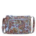 Vera Bradley Women's Cotton Little Hipster Crossbody Purse with RFID Protection, Provence Paisley, One Size