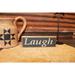 Winston Porter Hosley Laugh Letter Block Wood in Black | 2 H x 6 W x 1 D in | Wayfair 13A520974B9147CFA1B3D1179B1C85CE