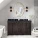 One Allium Way® Keesha 55" Double Bathroom Vanity Set Granite in Brown | Wayfair 028C99C1ED10437E85B455B97D9DAC73
