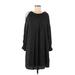 Old Navy Casual Dress: Black Polka Dots Dresses - Women's Size Medium
