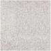Gray 96 x 96 x 0.47 in Indoor Area Rug - Latitude Run® Dalmacio Tufted White Area Rug Viscose/Wool | 96 H x 96 W x 0.47 D in | Wayfair