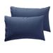 Ebern Designs Samyo Soft 1800 Series Brushed Envelope Closure Pillow Cases Microfiber/Polyester in Blue/Navy | King | Wayfair