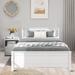 Winston Porter Jasmeen Full/Double Solid Wood Platform 2 Piece Bedroom Set Wood in White | 36.12 H x 57.21 W x 79.51 D in | Wayfair