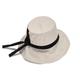 Women's Grey Cotton Wide Brim Hat 57Cm Justine Hats