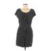 Broadway & Broome Casual Dress: Black Grid Dresses - Women's Size 6