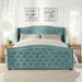 Athens Upholstered Tufted Wingback Panel Bed by Jennifer Taylor Home