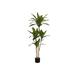 Artificial Plant, 51" Tall, Dracaena Tree, Indoor, Faux, Fake, Floor, Greenery, Potted, Real Touch, Decorative, Green Leaves