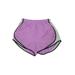 Nike Athletic Shorts: Purple Solid Activewear - Women's Size Small