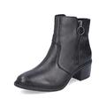 Rieker Damen Klassische Stiefeletten 70150, Frauen Stiefeletten,uebergangsstiefel,reißverschluss,Women's,Woman,Lady,Ladies,schwarz (00),38 EU / 5 UK