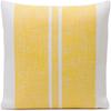 Kissenhülle GÖZZE "Java" Gr. 2, gelb (gelb, weiß), B:50cm L:50cm, Polyester, Obermaterial: 65% Polyacryl, 35% Polypropylen, Kissenbezüge