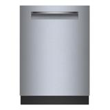 Bosch 500 Series 24" Top Control Built-In Pocket Handle Dishwasher w/ Stainless Steel Tub in Gray | 33.88 H x 23.56 W x 23.75 D in | Wayfair