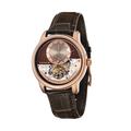 Thomas Earnshaw Longitude Regulator Open Heart Mens Mechanical Automatic Watch ES-8085-05 - Brown - One Size