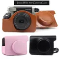 Fujifilm Instax Breite 300 Instant Kamera Fall Qualität Pu-leder Tasche 5 Farben-Rosa braun und