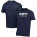 Men's Under Armour Navy Midshipmen 2023 Aer Lingus College Football Classic Celtic Knot Performance Cotton T-Shirt