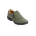 Extra Wide Width Women's The Aidan Flat by Comfortview in Dark Moss (Size 7 1/2 WW)