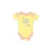 Mon Cheri Baby Short Sleeve Onesie: Yellow Bottoms - Size 3-6 Month