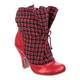 Irregular Choice Damen Marshmallow Mountain Mode-Stiefel, rot, 48 EU